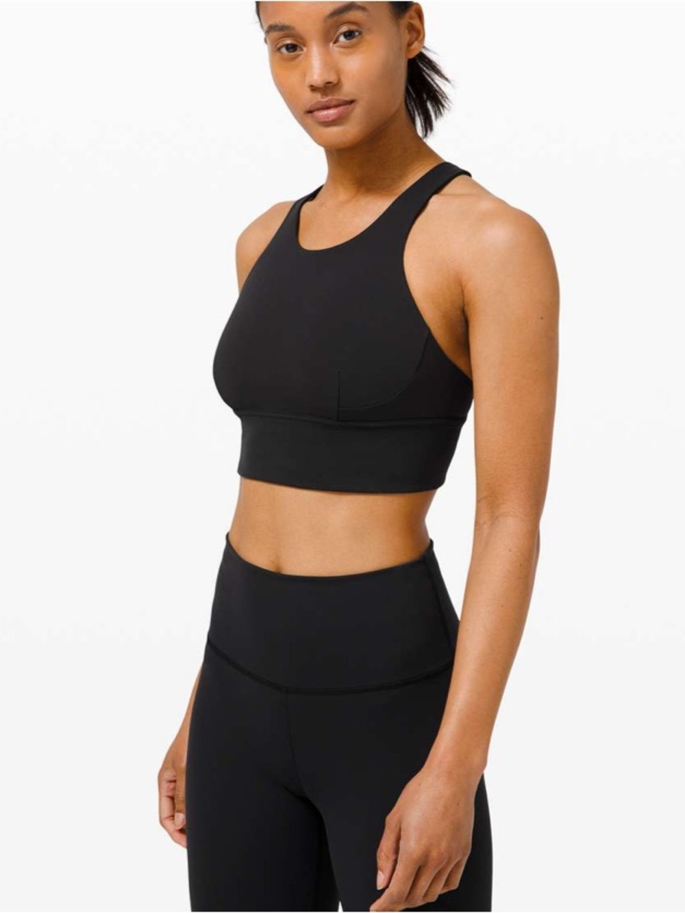 Lululemon Wunder Train Long-Line Bra *Medium Support, C/D Cups
Black size 8